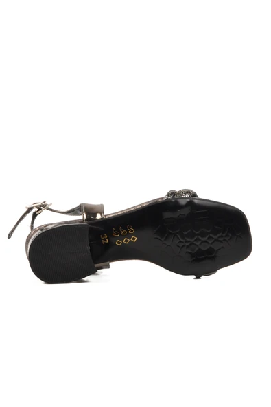 Rocky Platin Kız Çocuk Taşlı Topuklu Sandalet - 5
