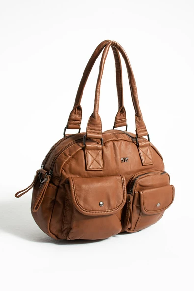 571 collections Suni Deri Omuz Çantası Taba (Model: 571-13-10N) - Resim 4