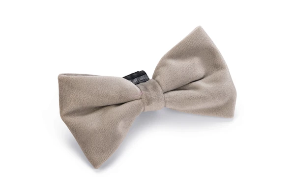 Beeztees DBL Köpek Papyonu, Kadife, Gri, 12cm ürün görseli 1