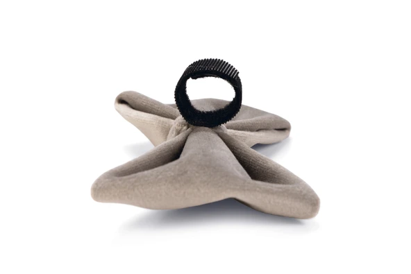 Beeztees DBL Köpek Papyonu, Kadife, Gri, 12cm - Resim 2