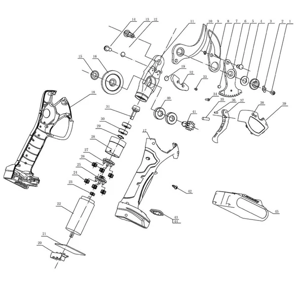 Suca 8612 Akülü Budama Makası Gövde Komple - Resim 4