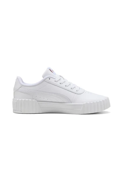 Puma Carina 3.0 Jr 401476 01 Kadın Sneaker Ayakkabı Beyaz 35,5-38,5 - Resim 5