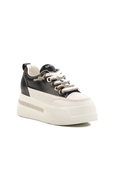 Guja Siyah Yüksek Taban Kadın Sneaker - 3