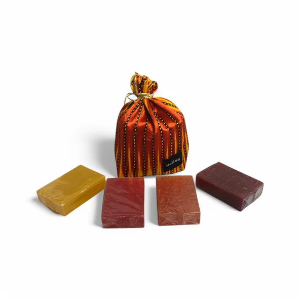 Osmanlı Sultanı 4'lü Sabun Seti - Mango, Çilek, Mandalina, Böğürtlen- Padişah Kesesiyle - 3