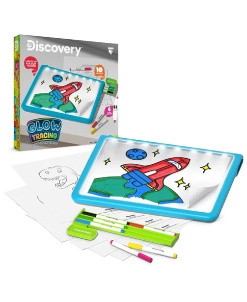 Discovery Kids - Işıkla Parlayan Eğleneceli Çizim Seti