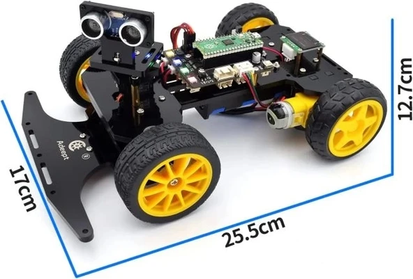 Raspberry Pi Pico ile Uyumlu Adeept Akıllı Araç Kiti - 8