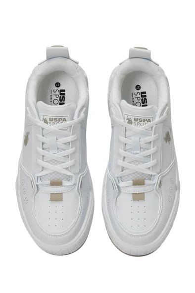 U.S. Polo Assn. DANCE WMN 5FX 101938167 Kadın Sneaker Ayakkabı Beyaz Bej 36-40 - 4