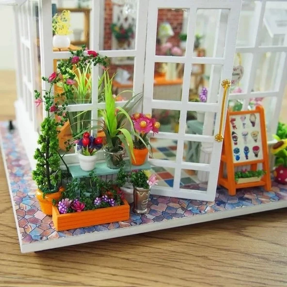 GuDoQi 1:24 Ölçekli DIY Minyatür Dollhouse Kiti - 4