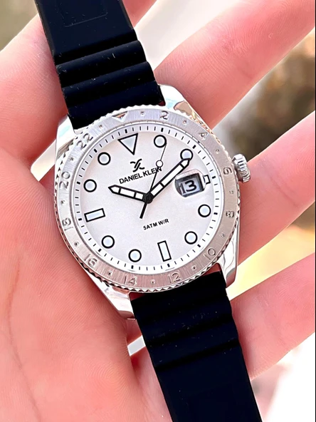 Daniel Klein Çelik Kordon 3 Atm Suya Dayanıklı Özel Tasarım Erkek Kol Saati VS.BLKT.0164 - Resim 4