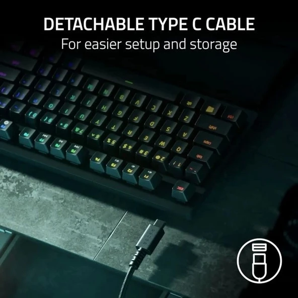 Razer Huntsman V2 TKL Sayısal Tuş Takımız Oyun Klavyesi - 4