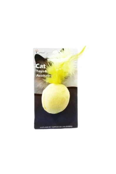 Eastland Kedi Otlu Tüylü Top 4,5 Cm Karş.Renkli