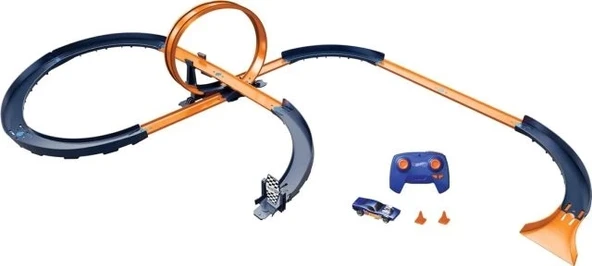 Hot Wheels Ölçekli Uzaktan Kumandalı Araç ve 30'dan Fazla Yarış Pisti - 6