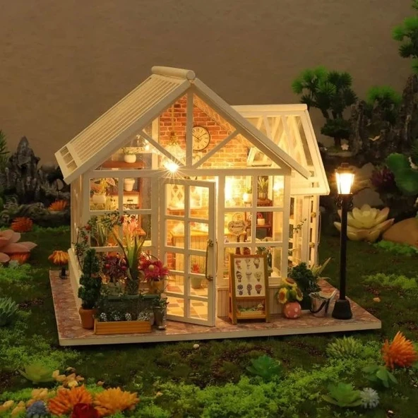 GuDoQi 1:24 Ölçekli DIY Minyatür Dollhouse Kiti - 7