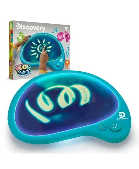 Discovery Kids - Mess-Free Glow Eğleneceli Panel Mavi