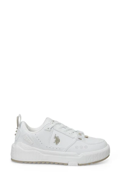 U.S. Polo Assn. DANCE WMN 5FX 101938167 Kadın Sneaker Ayakkabı Beyaz Bej 36-40 - 2