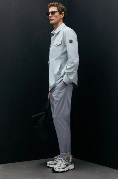 Lufian 111120067 Alex Mevsimlik İnce Yağmurluk Gömlek Erkek Mont - 9