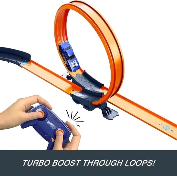 Hot Wheels Ölçekli Uzaktan Kumandalı Araç ve 30'dan Fazla Yarış Pisti - 11