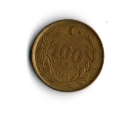 T.C. 100 Lira 1990 (mp1952) - Resim 2