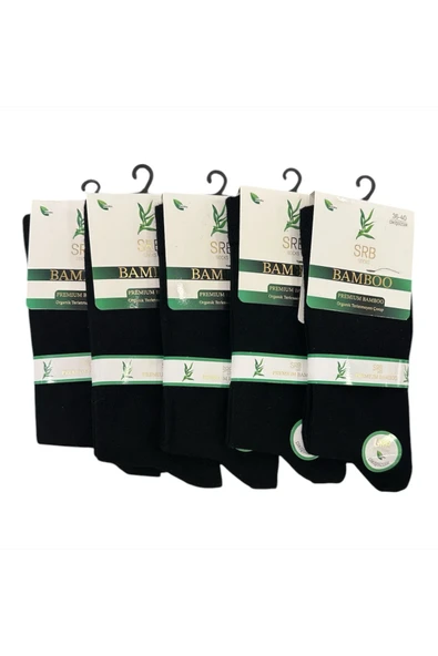 ÇRP014 BAMBU ORGANİK TERLETMEYEN 5'Lİ ÇORAP - 2