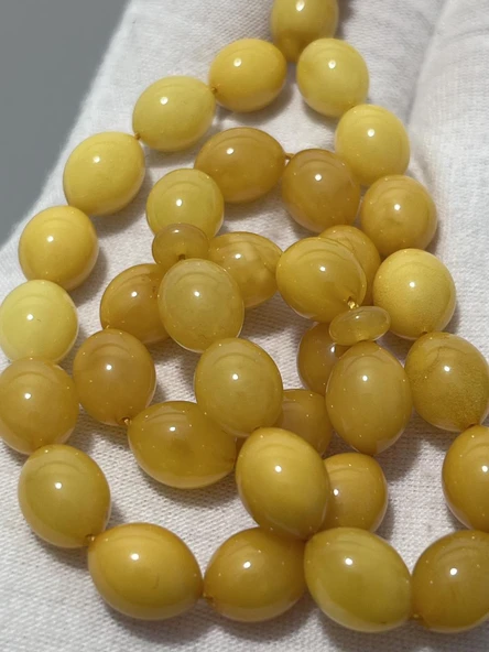 Doğal Kaya Damla Kehribar Tesbih 33lük 15,70 Gram - 4