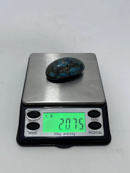 Okyanus Temalı Doğal Kabaşon Firuze Taşı 103,6 Karat - Turkuaz Taşı 20,74 Gram - 5
