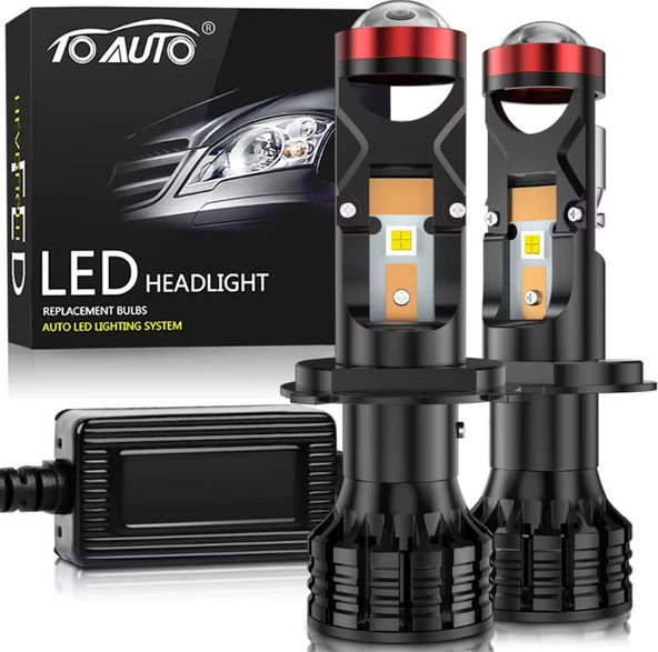 10Auto H7 Mercekli Led Xenon Far Seti