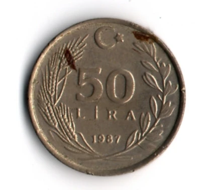 T.C. 50 Lira 1987 (mp1951) - Resim 2