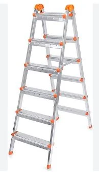 ÇİFT ÇIKIŞLI METAL MERDİVEN 6 BASAMAK ( 6+6 BASAMAKLI )