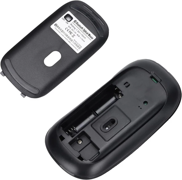Hometech Alfa 11BT 10.9" Uyumlu Kablosuz Bluetooth Pilli Klavye Mouse Seti - Siyah - 7