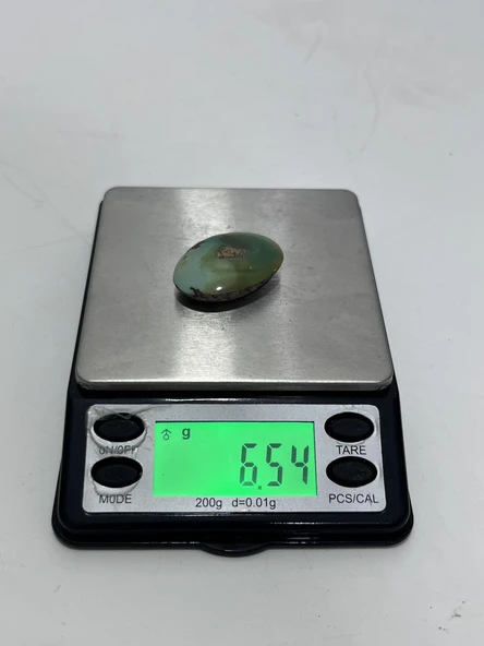 Okyanus Temalı Doğal Kabaşon Firuze Taşı 32,6 Karat - Turkuaz Taşı 6,53 Gram - 5