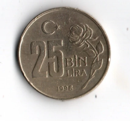 T.C. 25 000 Lira 1996 (mp1962) - 2