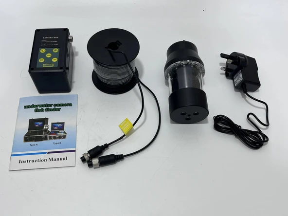 Monitörlü 360° Sualtı Balıkçı Kamera Sistemi 7 inç 30 Metre - 4