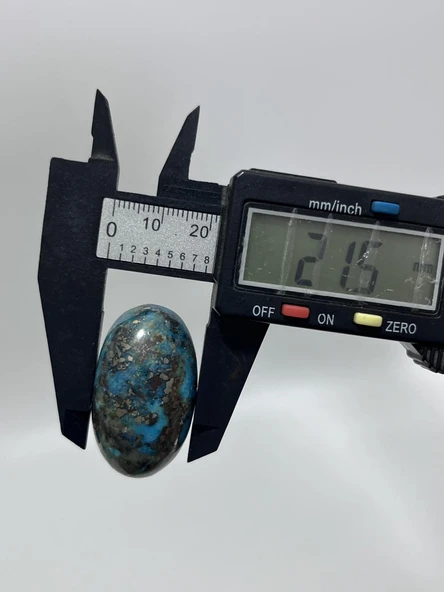 Okyanus Temalı Doğal Kabaşon Firuze Taşı 103,6 Karat - Turkuaz Taşı 20,74 Gram - 3