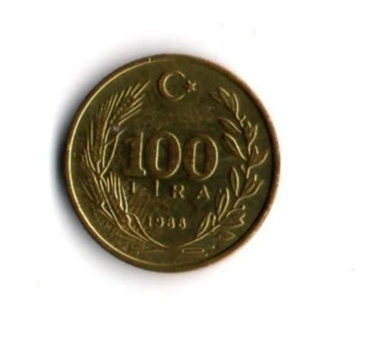 T.C. 100 Lira 1988 (mp1959) - Resim 2