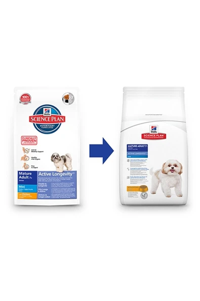Hills Small & Mini Mature Adult 7+ Tavuklu Yaşlı Köpek Maması 1,5 Kg