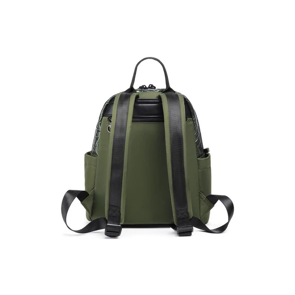 Parlak Kumaş Küçük Boy Askılı Kadın Sırt Çantası 3252 - Resim 3