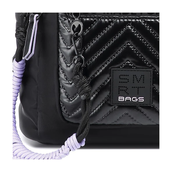 Parlak Kumaş Küçük Boy Askılı Kadın Sırt Çantası 3252 - Resim 2