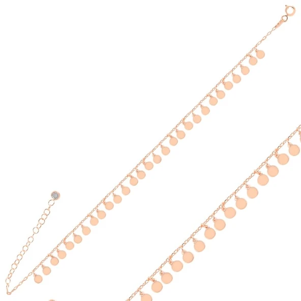 Silverella Gümüş 925 Ayar Sallantılı Pullu Bileklik SE2025B98305 - Resim 3