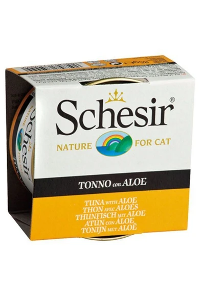 Schesir C143 Ton Balığı Aloe Vera Bitki Özlü Kedi Konservesi 85 Gr