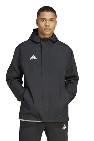 adidas ENT22 AW JKT IK4010 Siyah Erkek Spor Yağmurluk