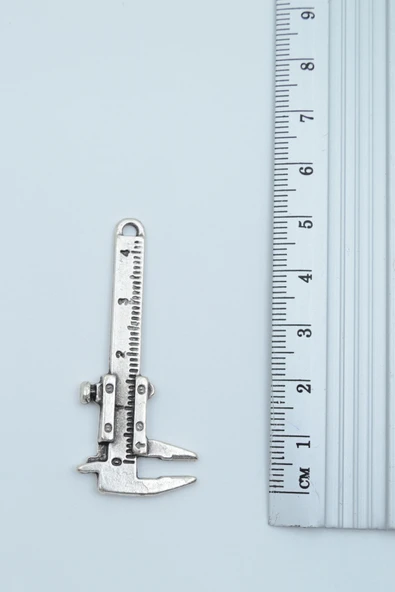 Kumpas Gümüş Kaplama Örme Zincir Kolye - Resim 3