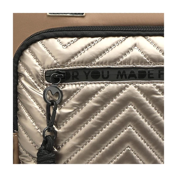 Parlak Kumaş Çapraz Askılı Kadın Omuz Çantası 3248 - Resim 2