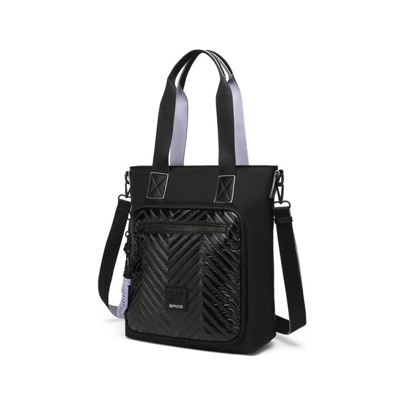 Parlak Kumaş Çapraz Askılı Kadın Omuz Çantası 3248 - Resim 3