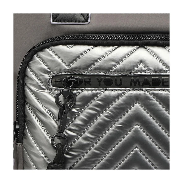 Parlak Kumaş Çapraz Askılı Kadın Omuz Çantası 3248 - Resim 2