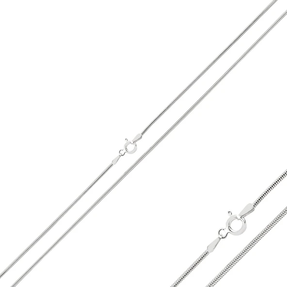 Silverella Gümüş 925 Ayar 140 Mikron Tıraşlı Tondo Zincir Kolye SE2025CH92801