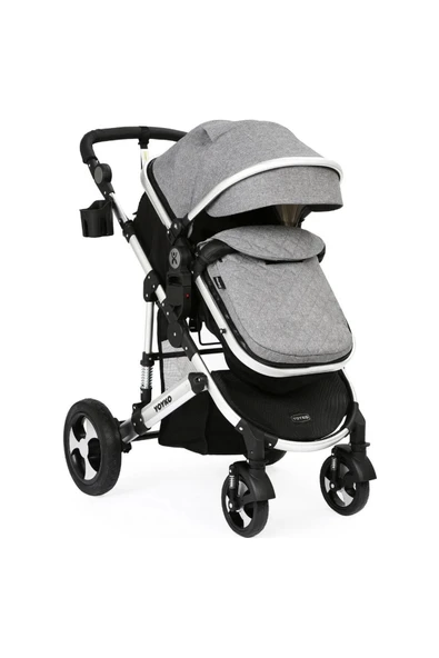 Yoyko Ultimate Travel Sistem Bebek Arabası 3 In 1 Gri Silver - 3