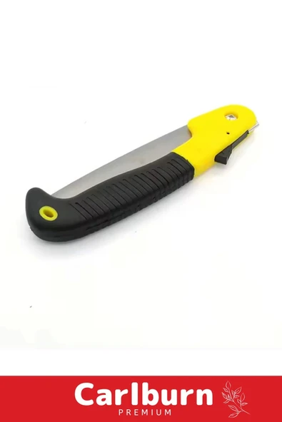 Premium Paslanmaz Çelik Dayanıklı Döner Saplı Ergonomik 180 MM Katlanır Budama Testeresi Çakı Tipi - 4