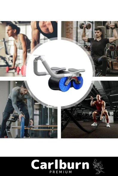 Premium Kaymaz Önleyici Geri Dönme Akıllı Fren Sessiz Çalışan AB Roller Karın Kası Egzersiz Tekerlek - 4