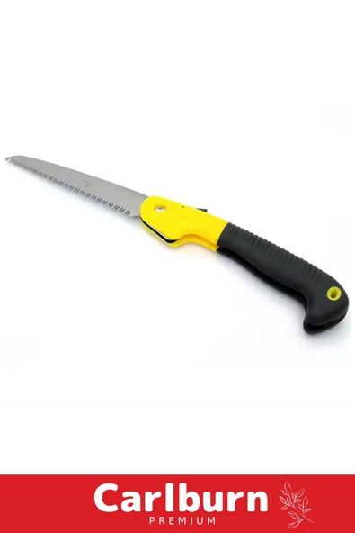 Premium Paslanmaz Çelik Dayanıklı Döner Saplı Ergonomik 180 MM Katlanır Budama Testeresi Çakı Tipi - 2