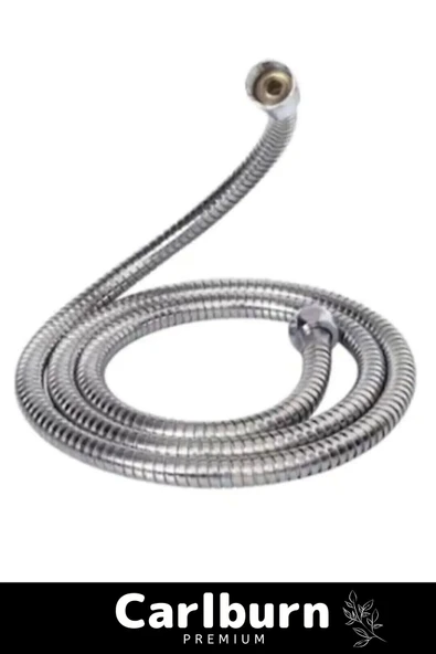 Premium Krom Kopmaz Patlamaz Sızdırmaz Bükülme Dayanıklı Bağlantı Örgülü 150 Cm Sprial Duş Hortumu - 3